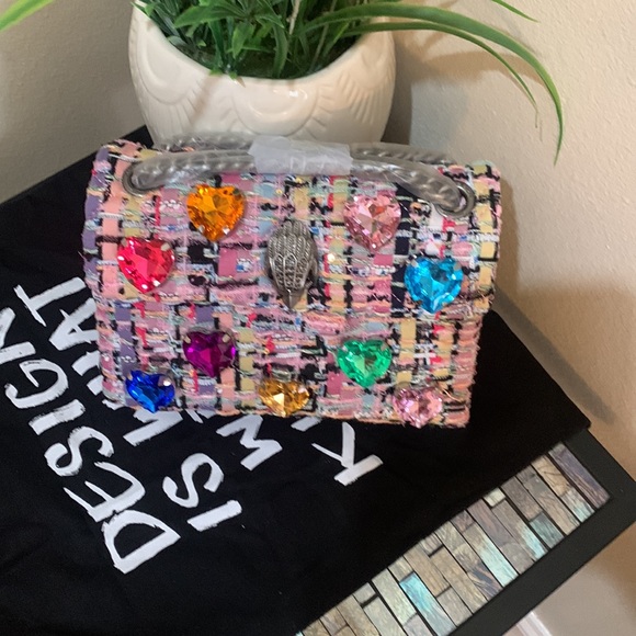 Kurt Geiger London
Mini Kensington Tweed Love Heart Crystals Crossbody Bag - Picture 14 of 17